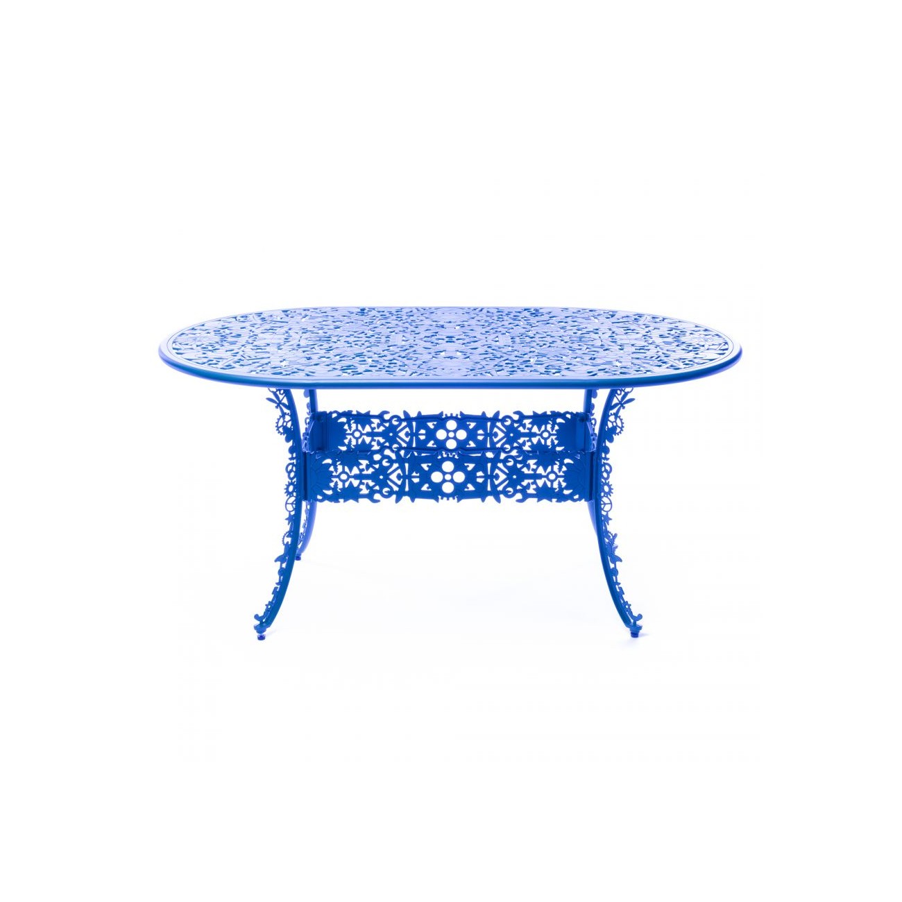 SELETTI Industry Collection Table ovale en aluminium