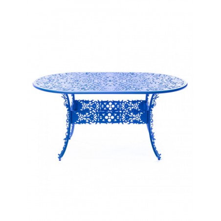 SELETTI Industry Collection Table ovale en aluminium