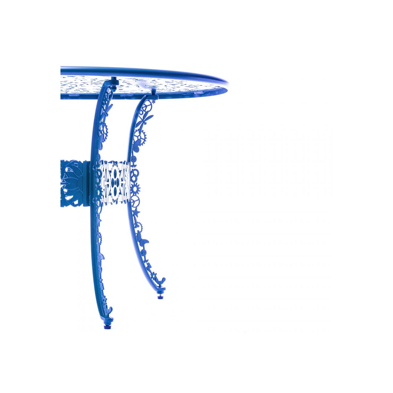 SELETTI Industry Collection Table ovale en aluminium