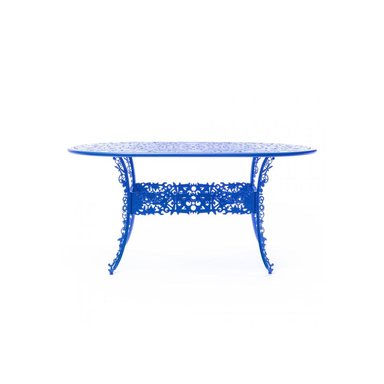 SELETTI Industry Collection Table ovale en aluminium
