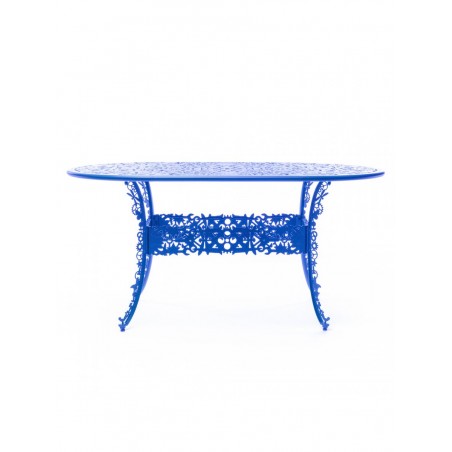 SELETTI Industry Collection Table ovale en aluminium