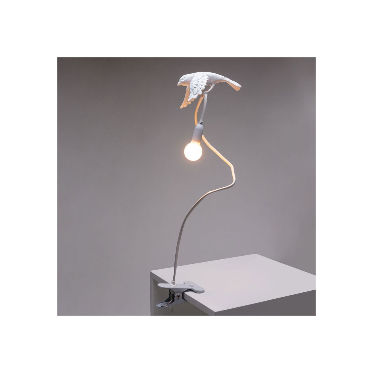 SELETTI Sparrow Lampe avec pince - Décollage
