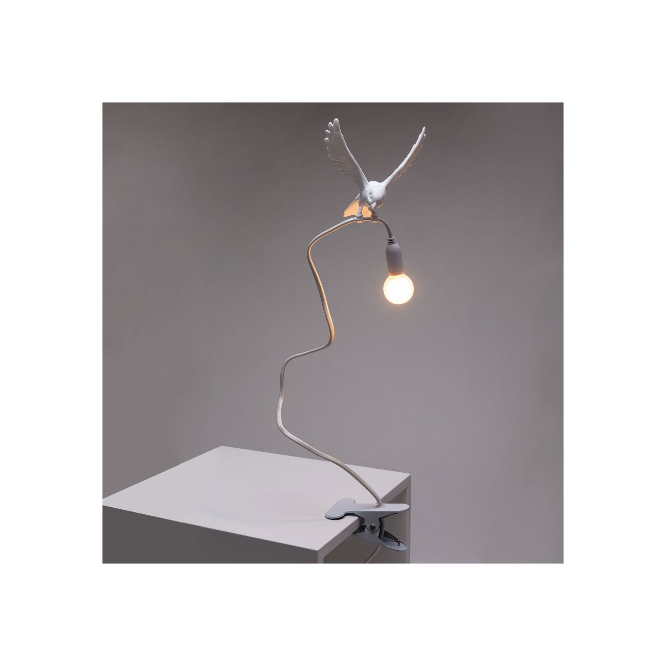 SELETTI Sparrow Lampe avec pince - Atterrissage