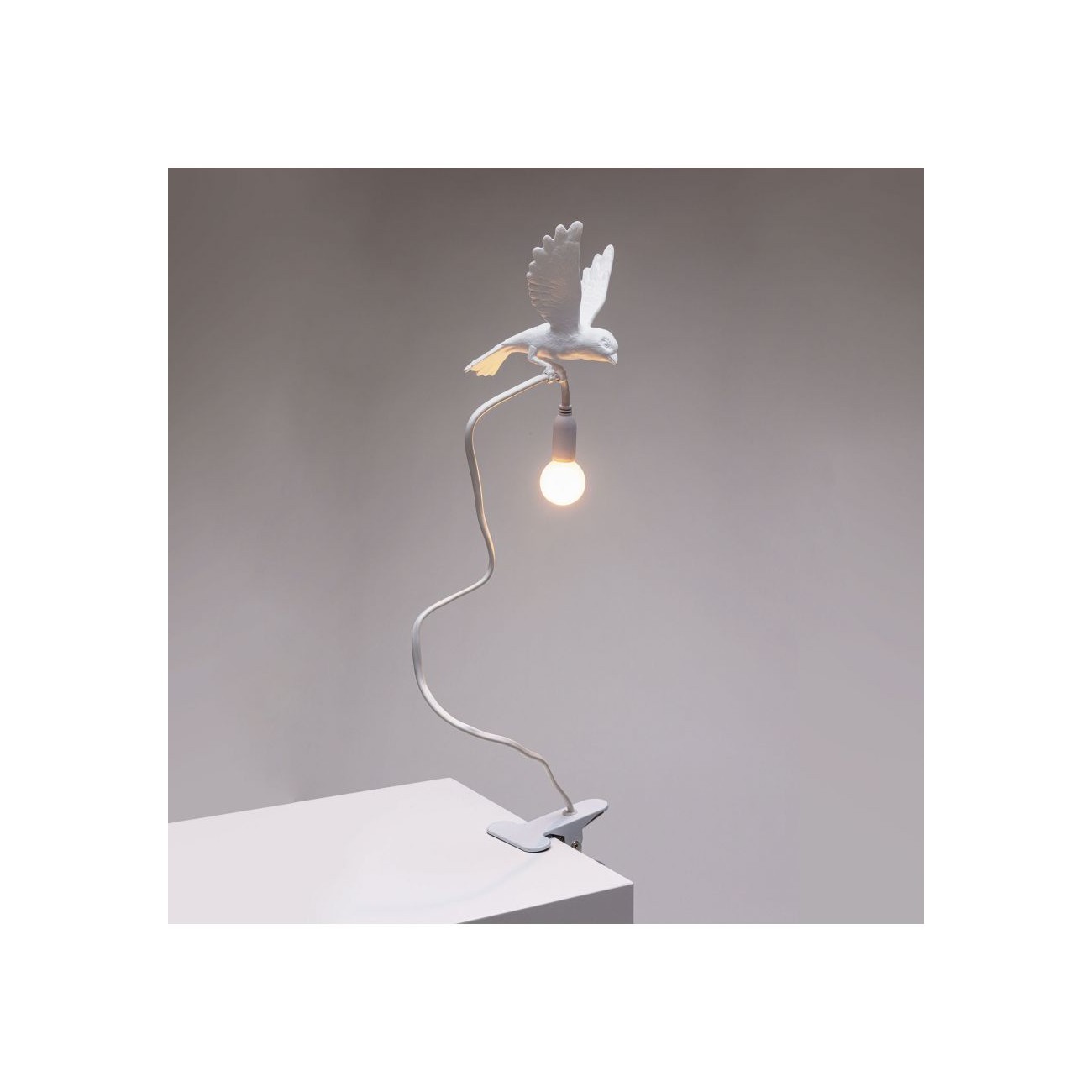 SELETTI Sparrow Lamp with clamp - Landing