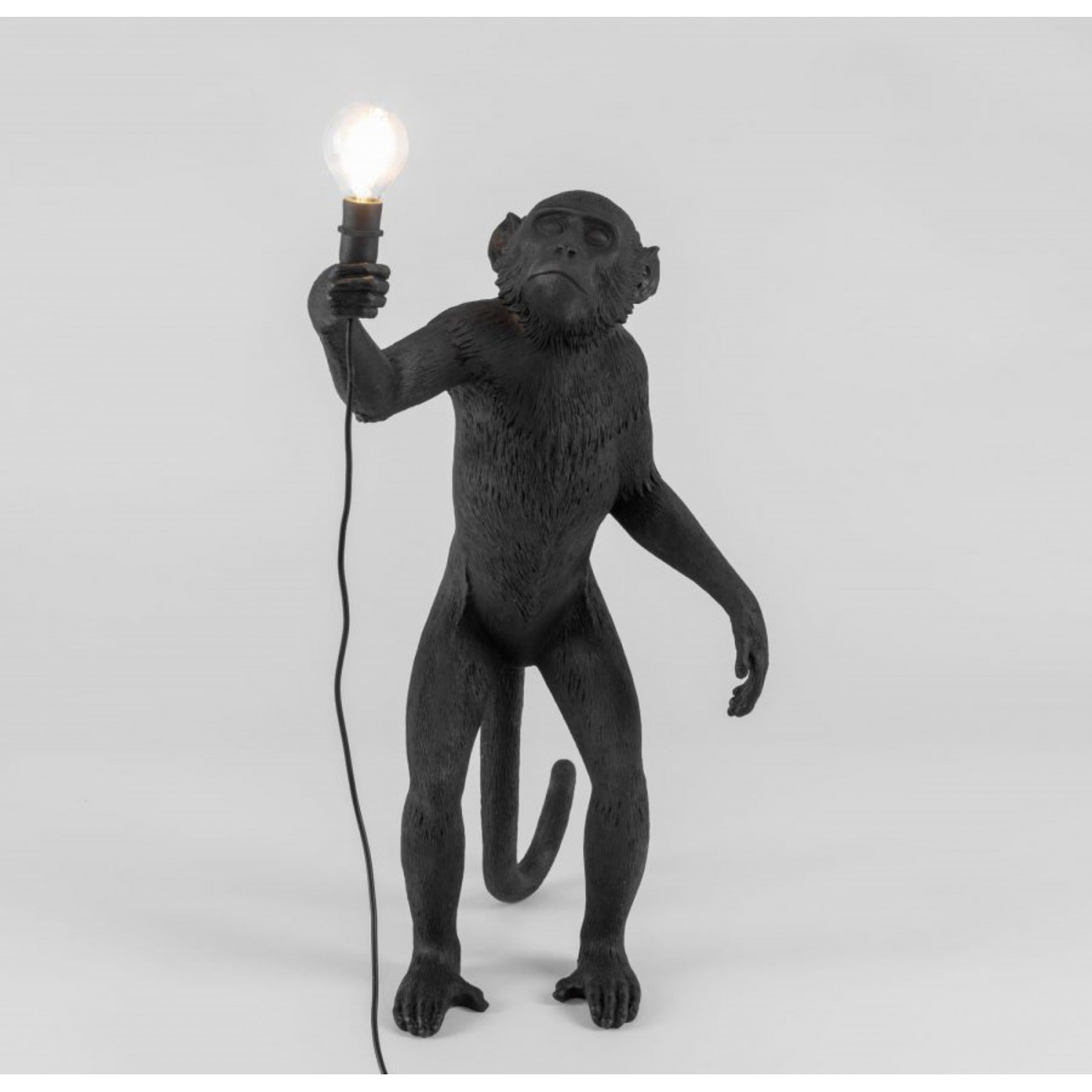 SELETTI Lampadaire - Singe Noir