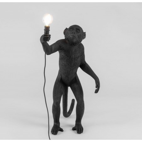 SELETTI Lampadaire - Singe Noir