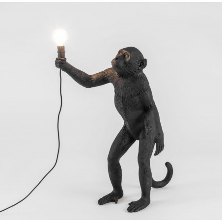 SELETTI Floor lamp - Black Monkey