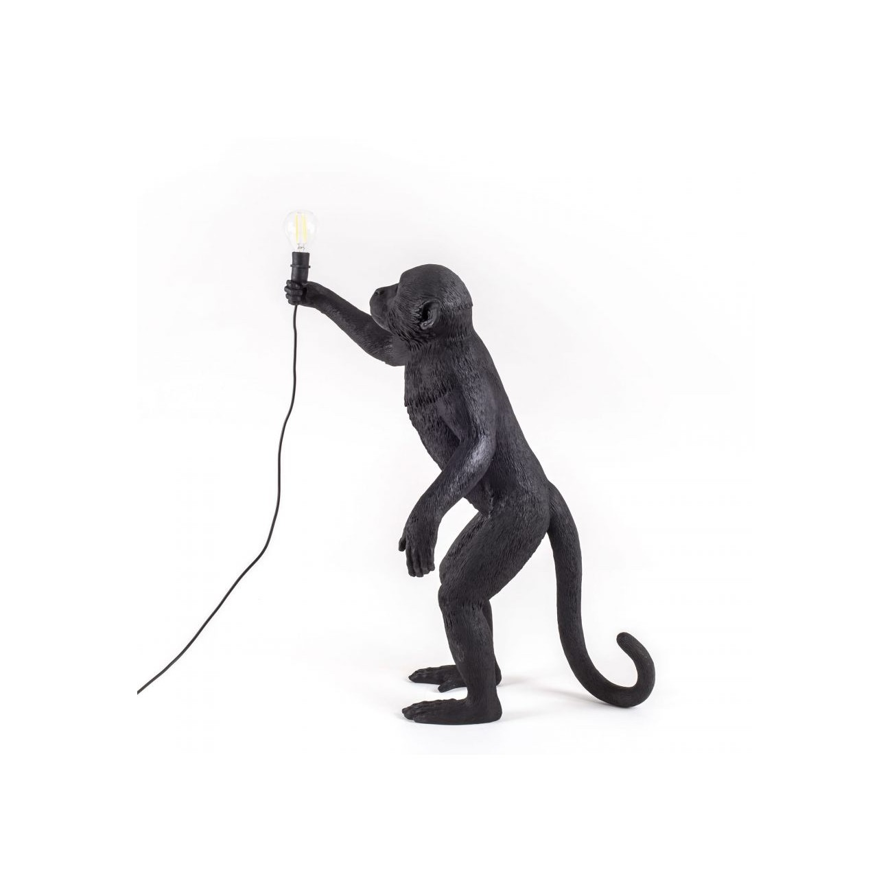 SELETTI Lampadaire - Singe Noir