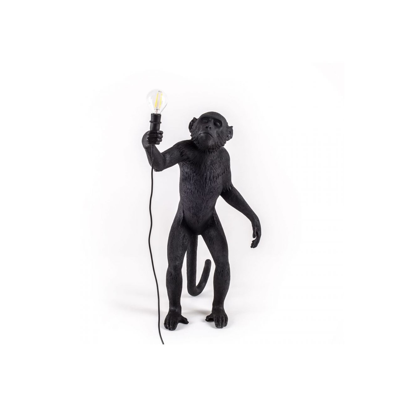 SELETTI Lampadaire - Singe Noir