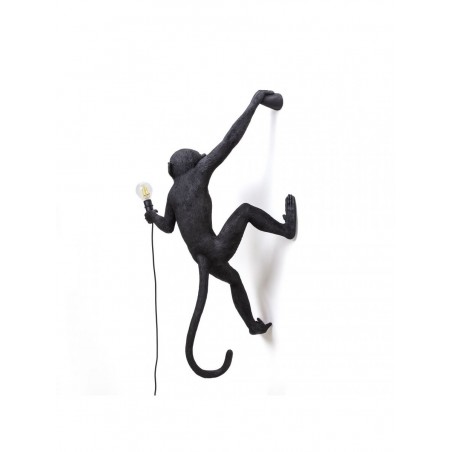 SELETTI Lampe murale droite - Singe Noir