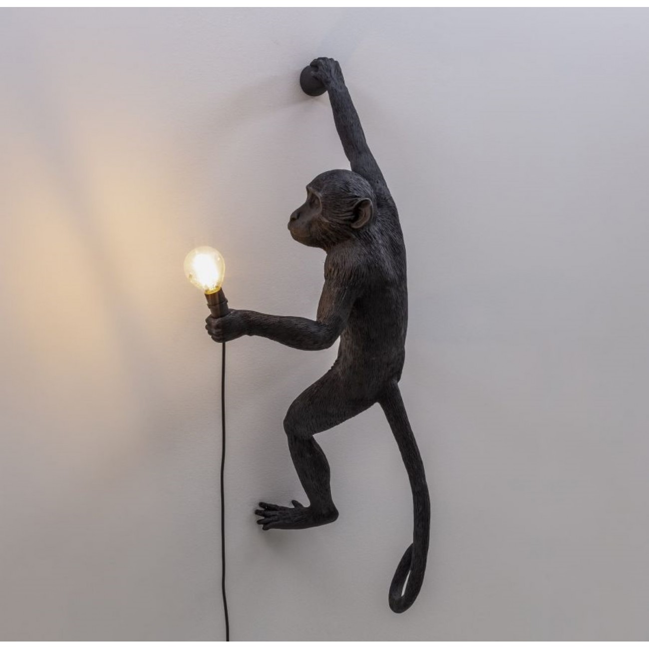 SELETTI right wall lamp - Black Monkey