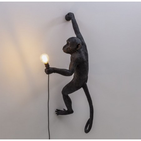 SELETTI right wall lamp - Black Monkey