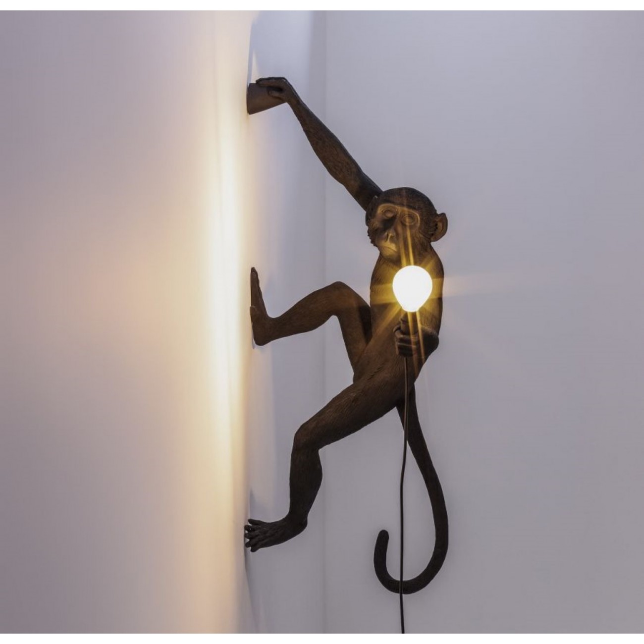 SELETTI right wall lamp - Black Monkey