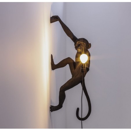 SELETTI right wall lamp - Black Monkey