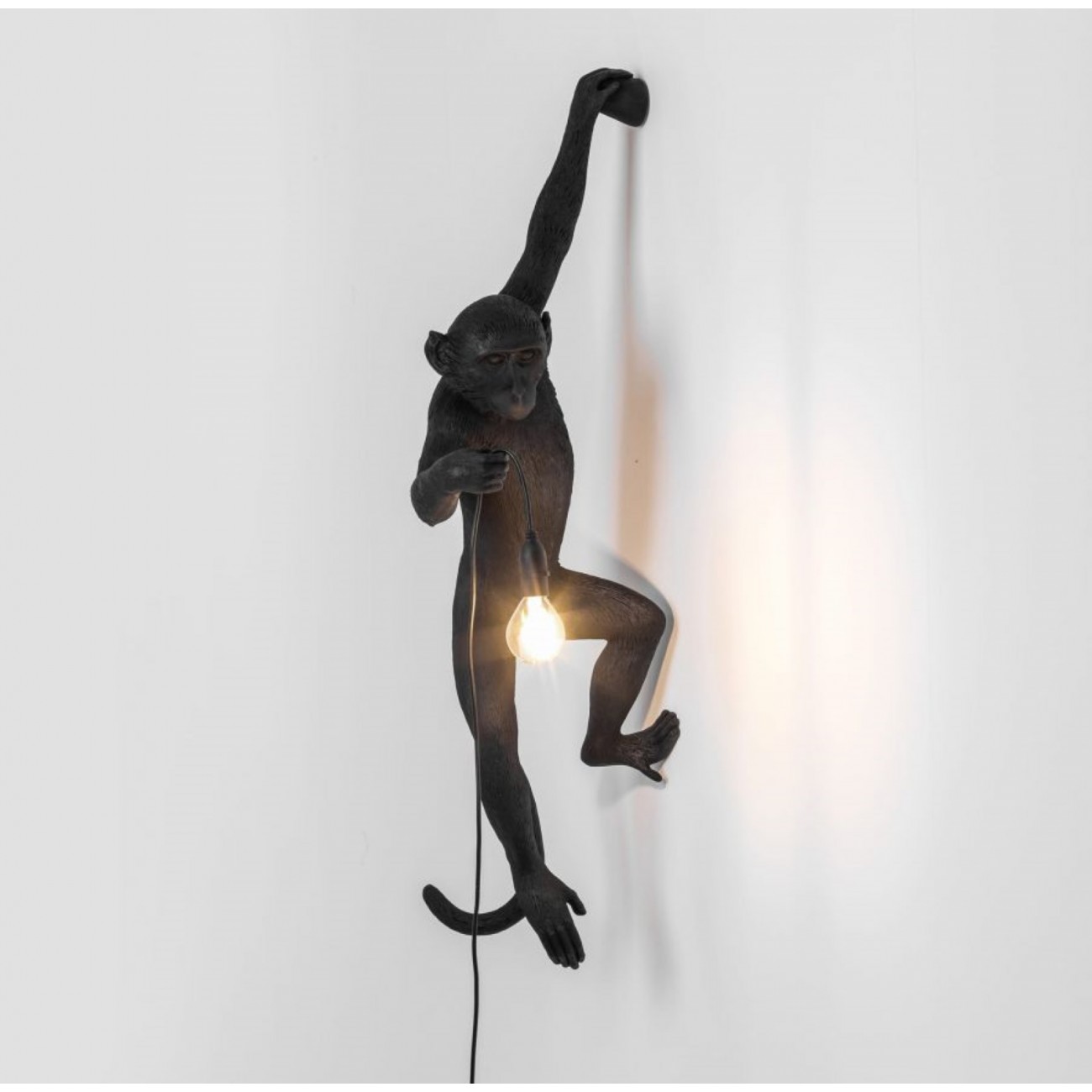 SELETTI Applique murale à gauche - Singe Noir