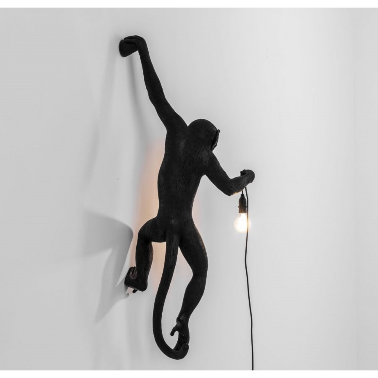 SELETTI Applique murale à gauche - Singe Noir