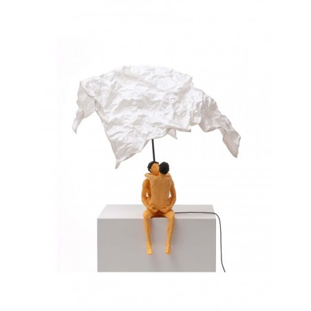 SELETTI "Love is a verb" lamp - Max & Roberta