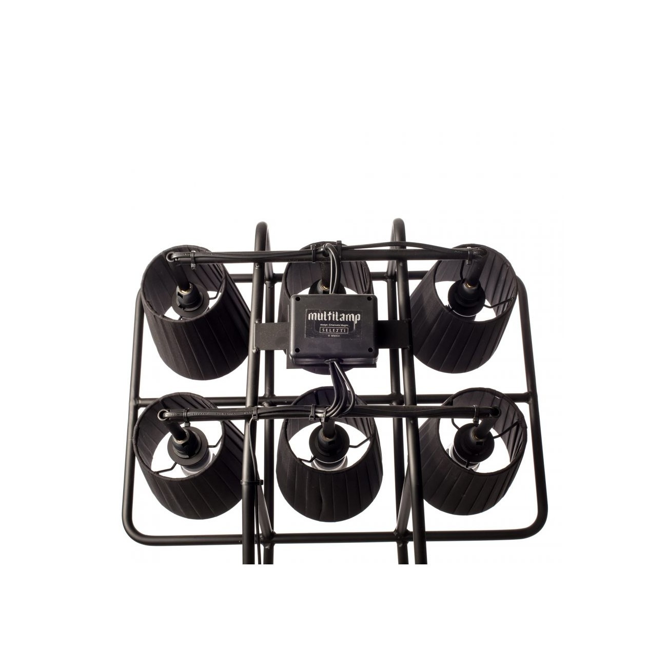SELETTI lampada da terra - Multilamp Nera