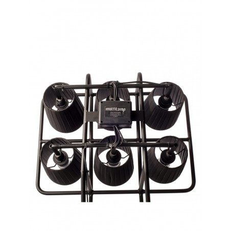 SELETTI lampada da terra - Multilamp Nera