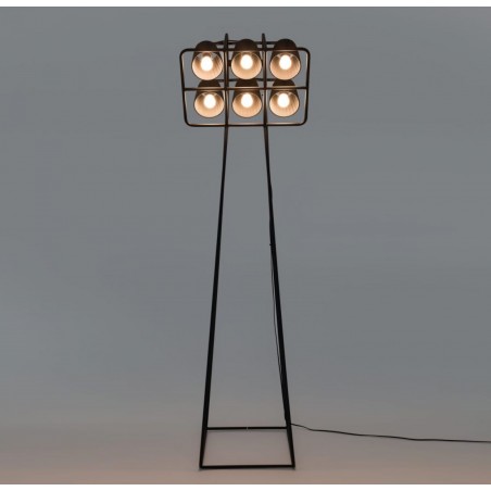 SELETTI lampada da terra - Multilamp Nera