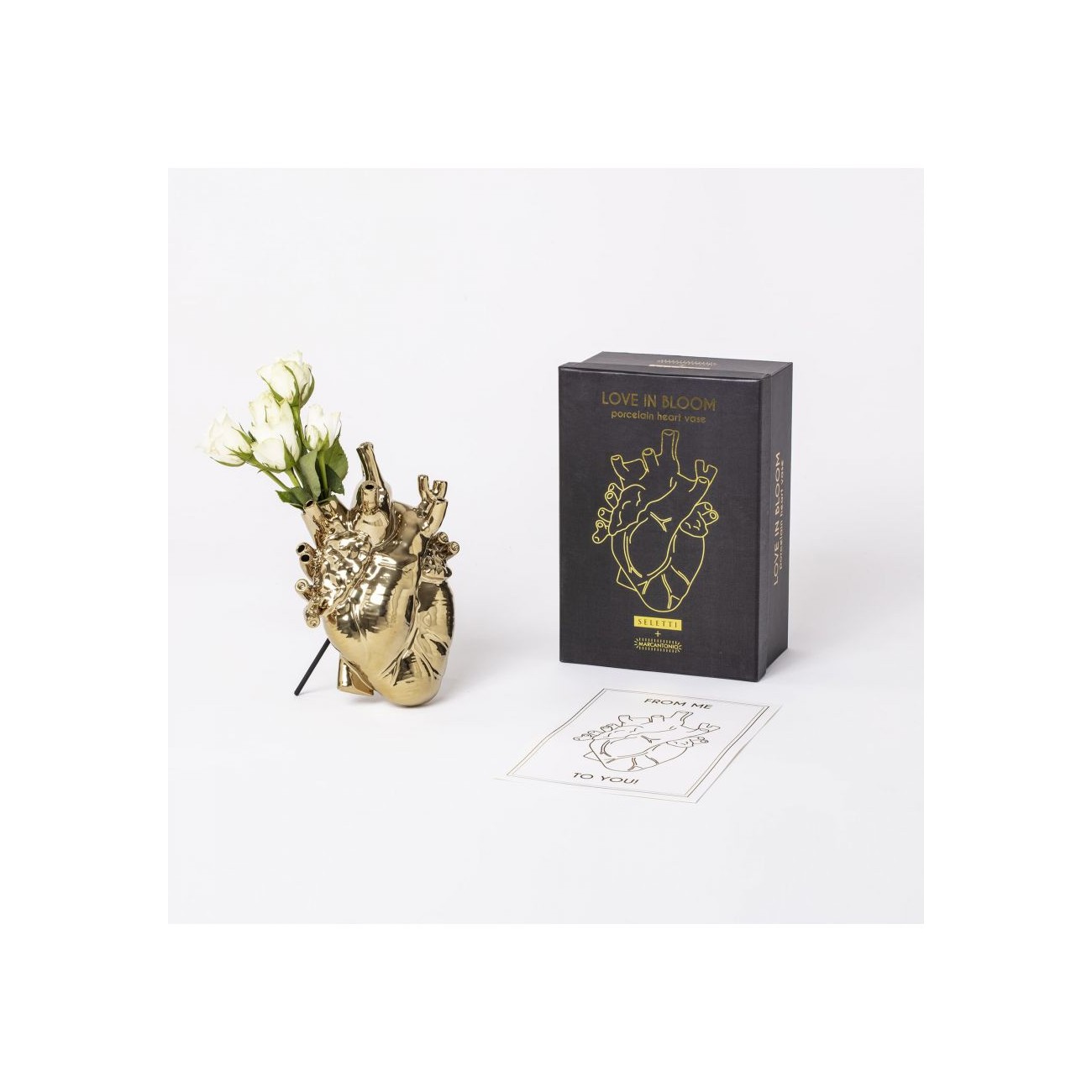 SELETTI Love in Bloom - Vaso Oro