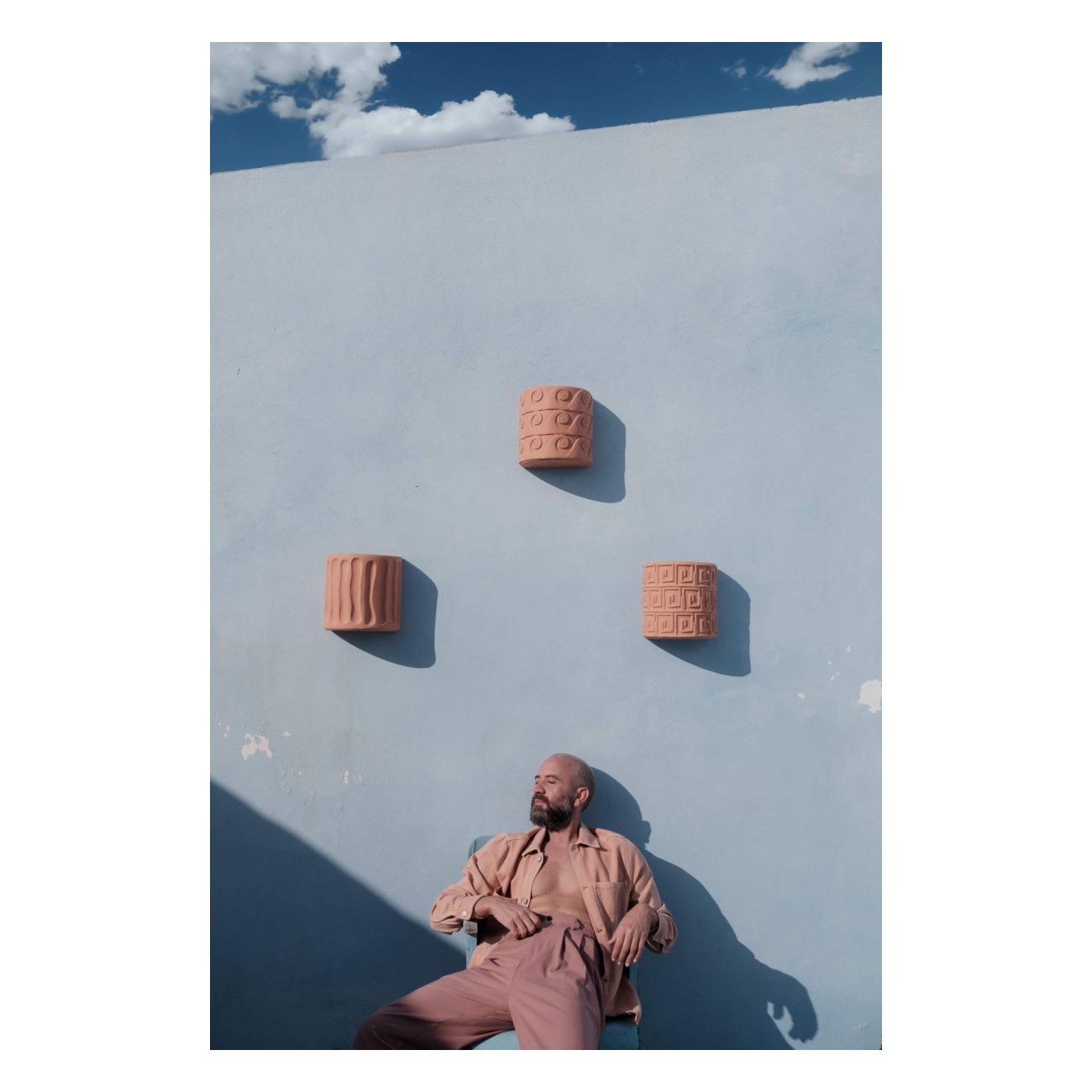 SELETTI Magna Graecia - Greek Terracotta wall vase