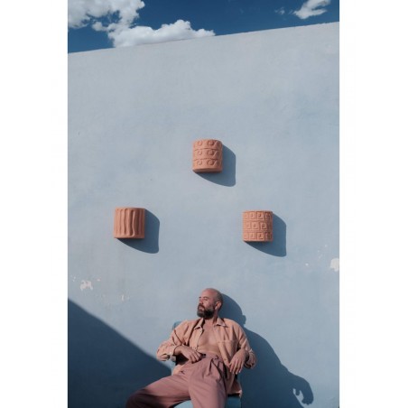 SELETTI Magna Graecia - Greek Terracotta wall vase