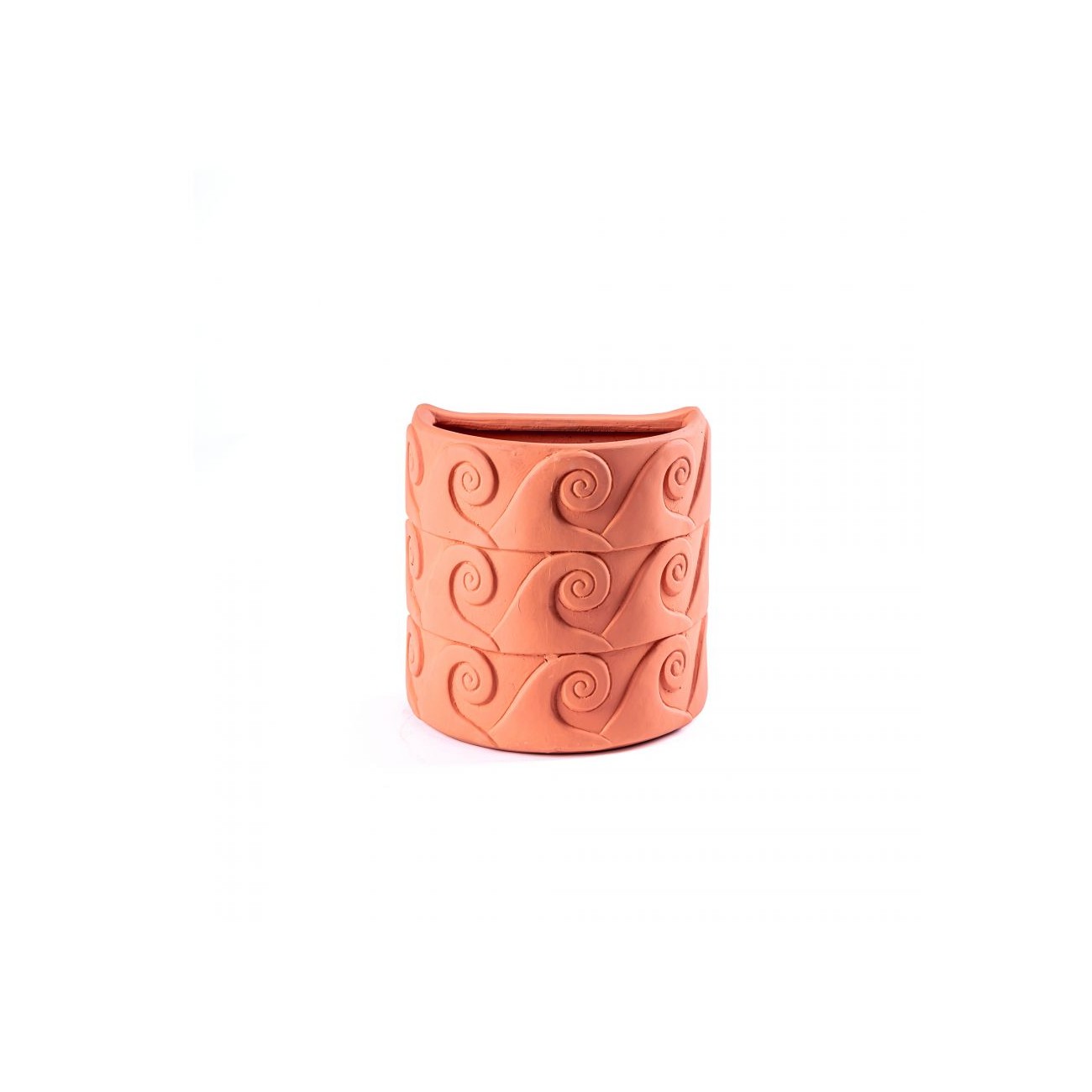 SELETTI Magna Graecia - ONDE Terracotta wall vase