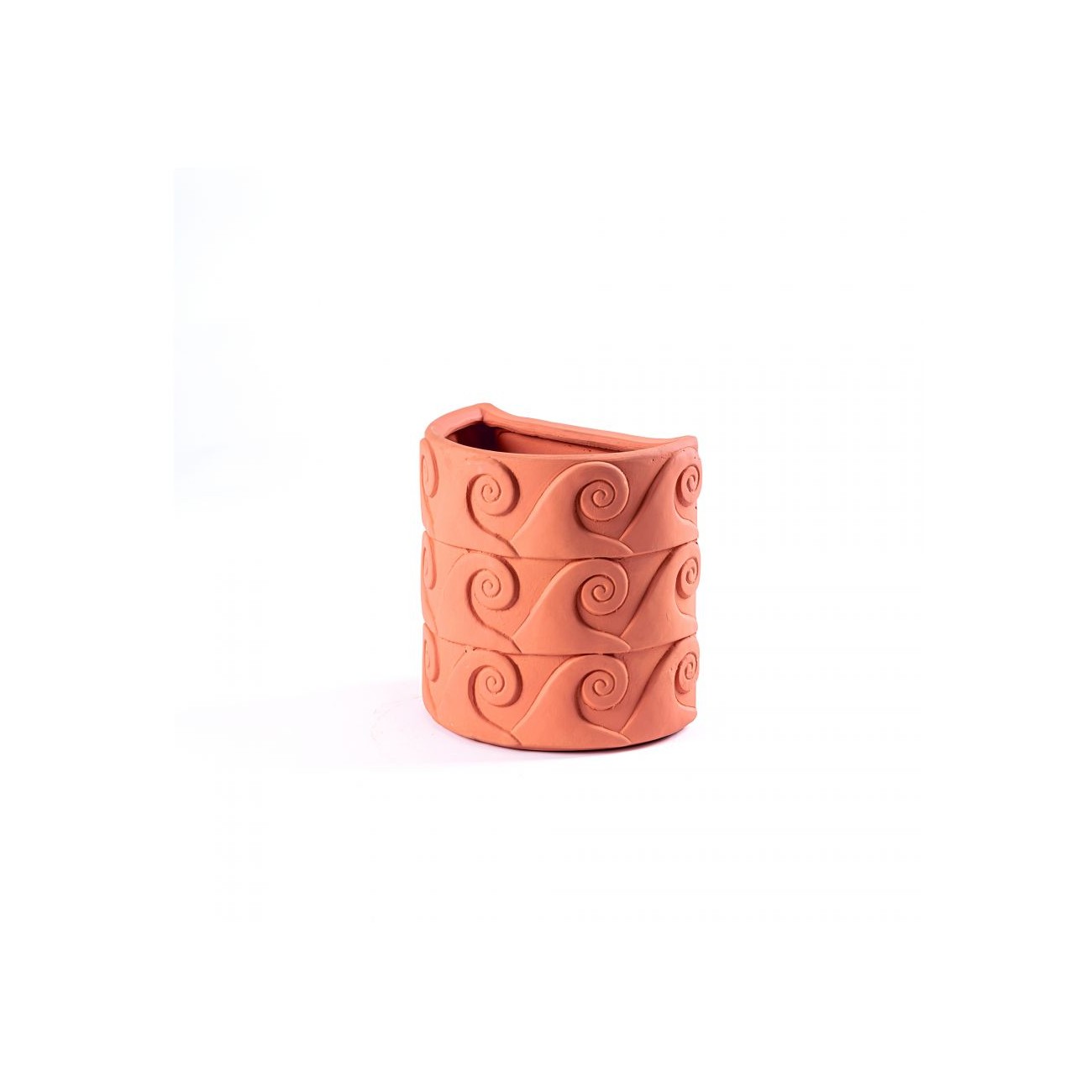 SELETTI Magna Graecia - ONDE Terracotta wall vase
