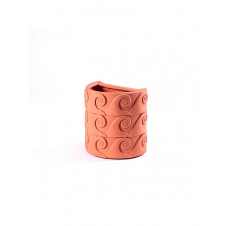 SELETTI Magna Graecia - ONDE Terracotta wall vase