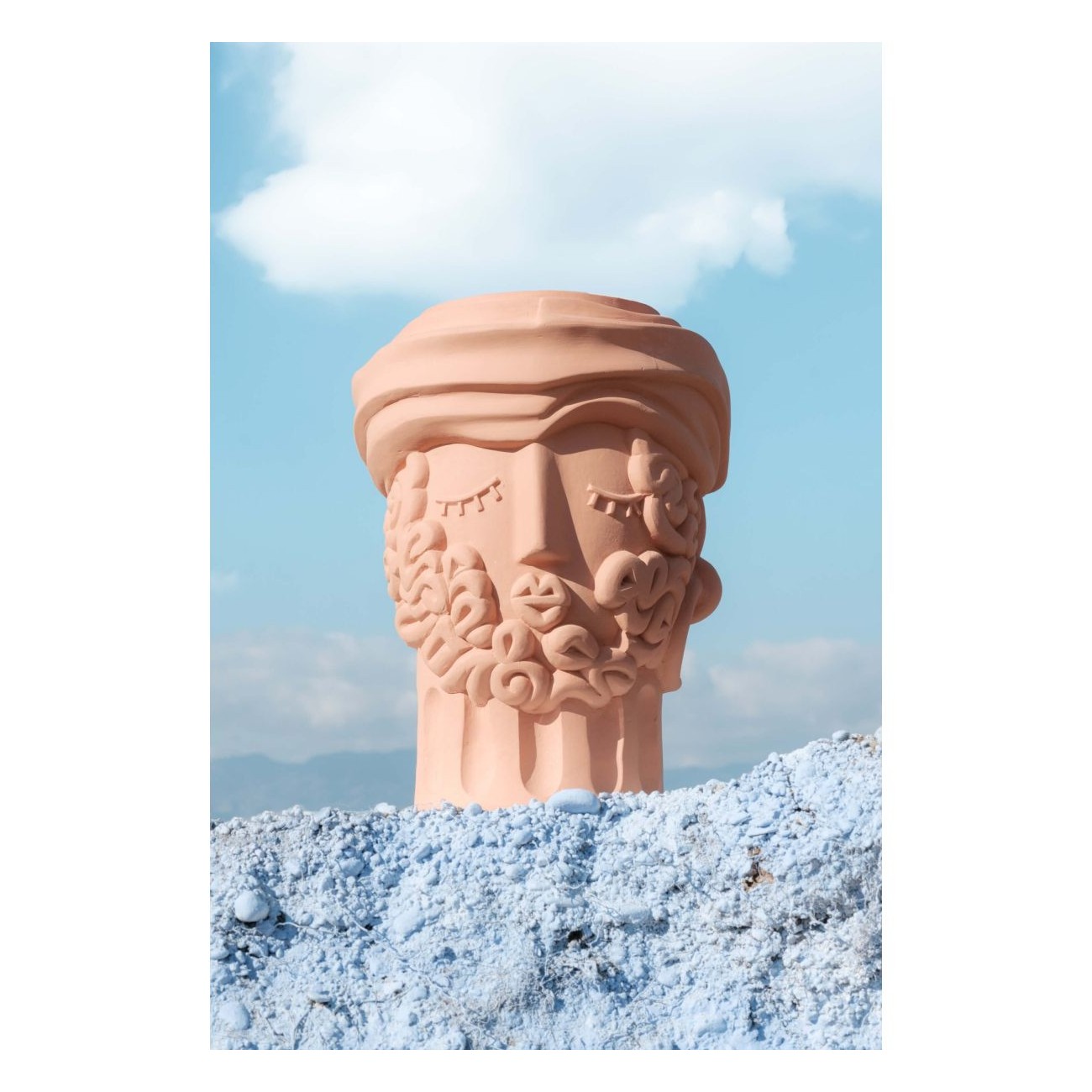 SELETTI Magna Graecia - MAN Vase en terre cuite