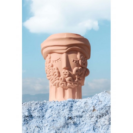 SELETTI Magna Graecia - MAN Vase en terre cuite