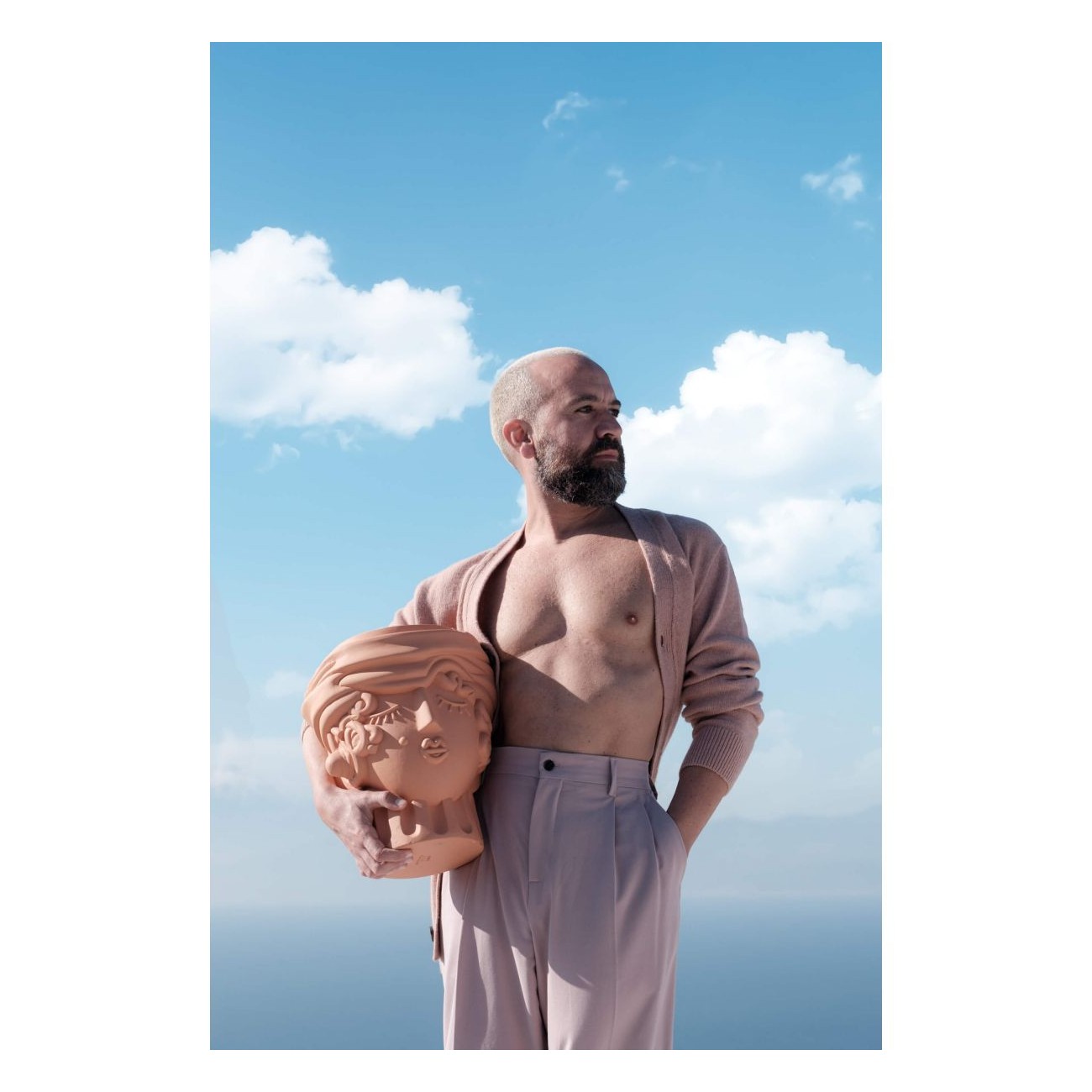 SELETTI Magna Graecia - WOMEN Vaso da parete in terracotta