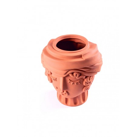SELETTI Magna Graecia - WOMEN Terracotta wall vase