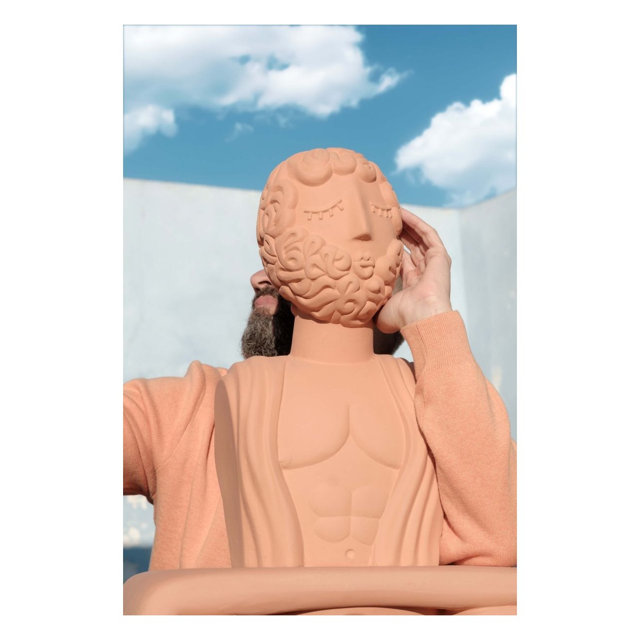 SELETTI Magna Graecia - MAN Terracotta Bust