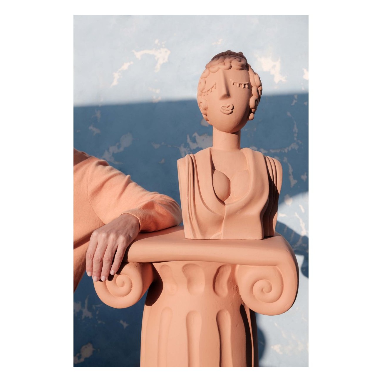 SELETTI Magna Graecia - POPPEA Buste en terre cuite