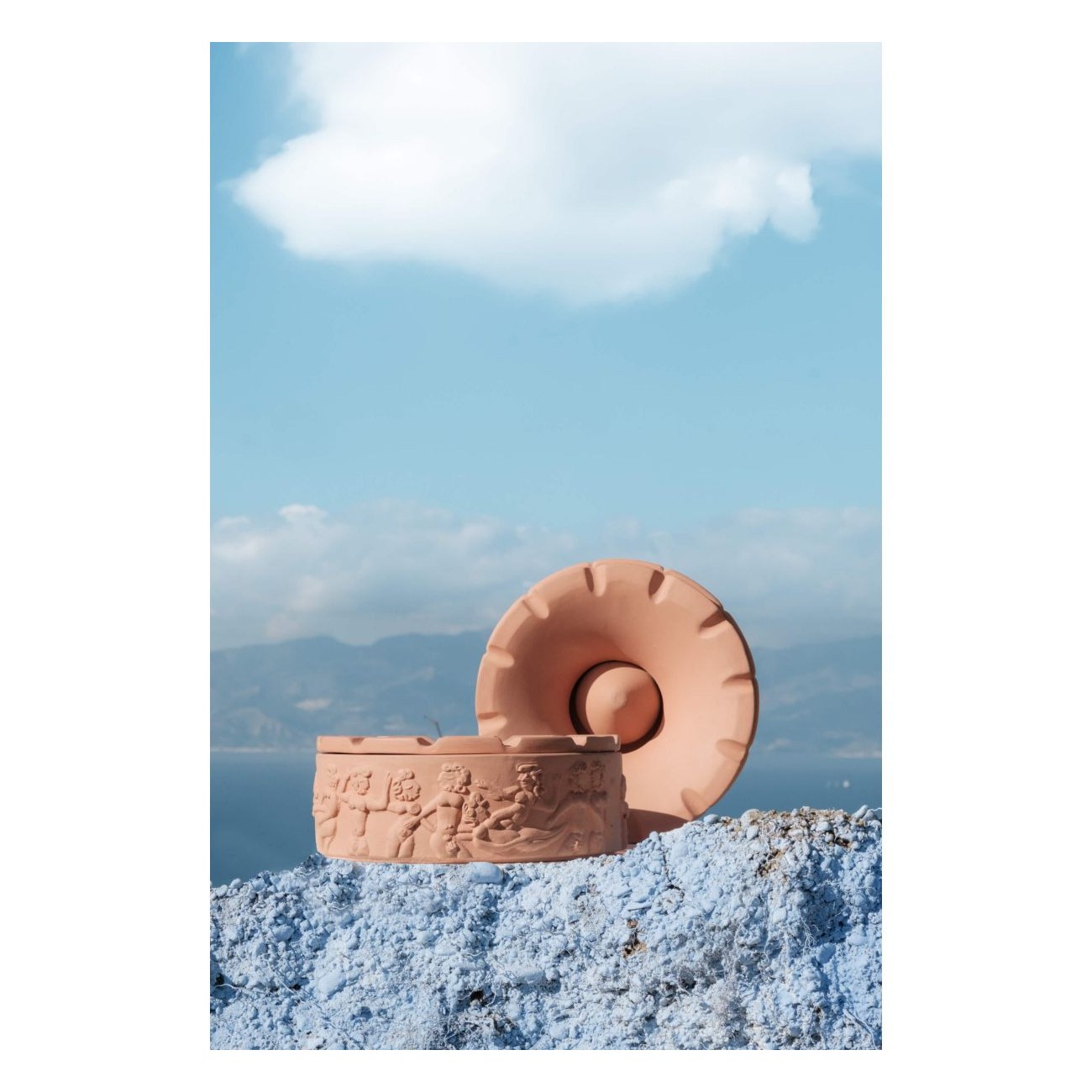 SELETTI Magna Graecia - Dialogues cendrier en terre cuite