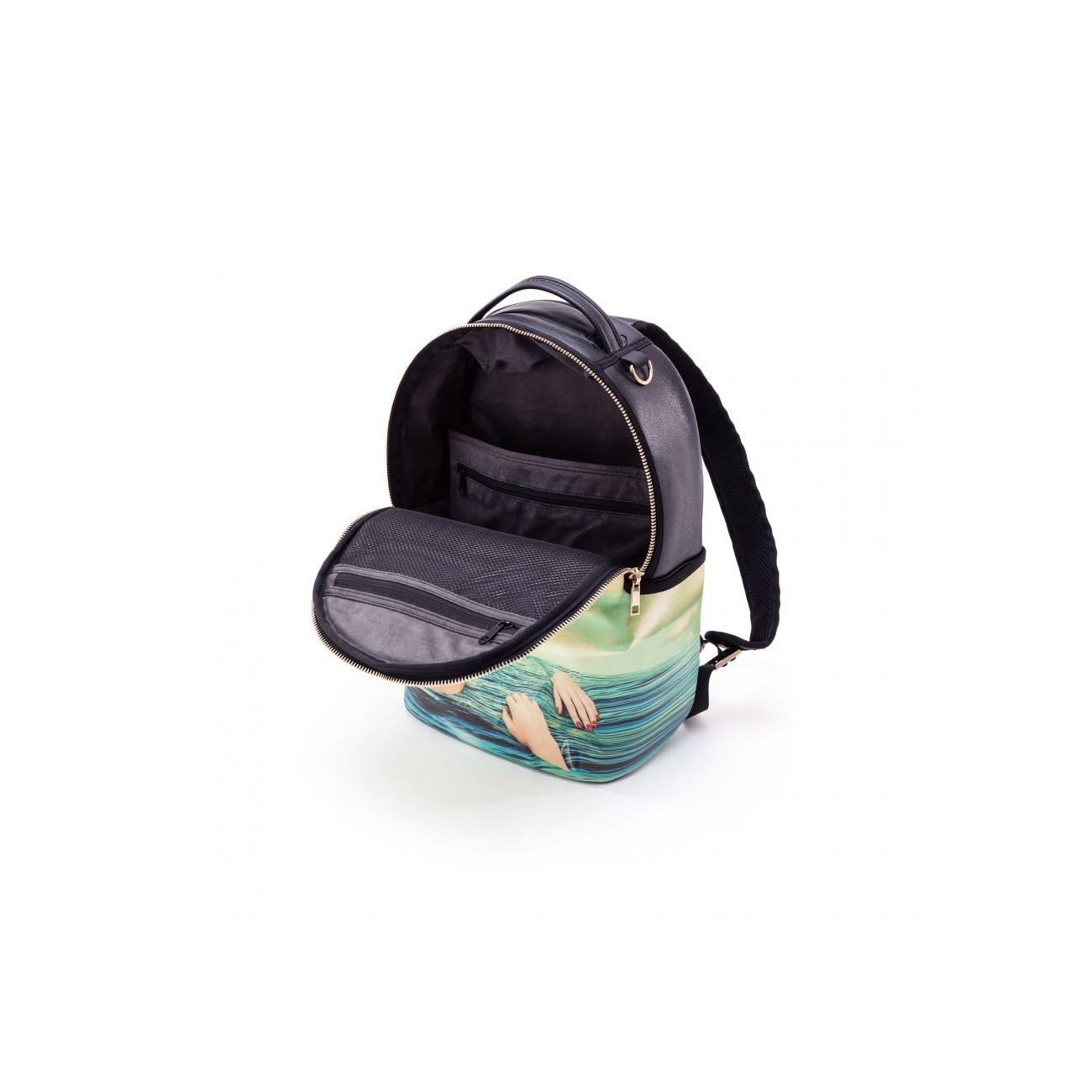 SELETTI Travel Kit Sac à dos Noir - Fille de mer
