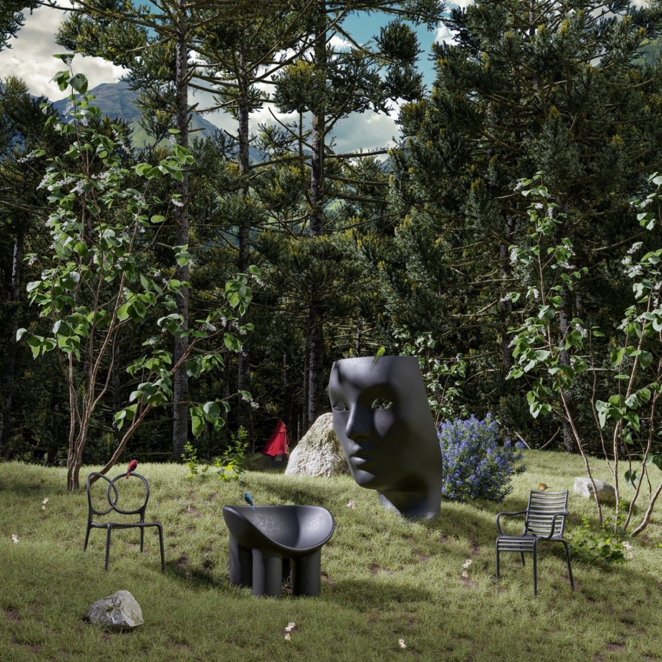 Driade Roly Poly GREEN COLLECTION by Faye Toogood