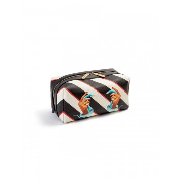 SELETTI Bathroom case - Stripes Hands with Snakes