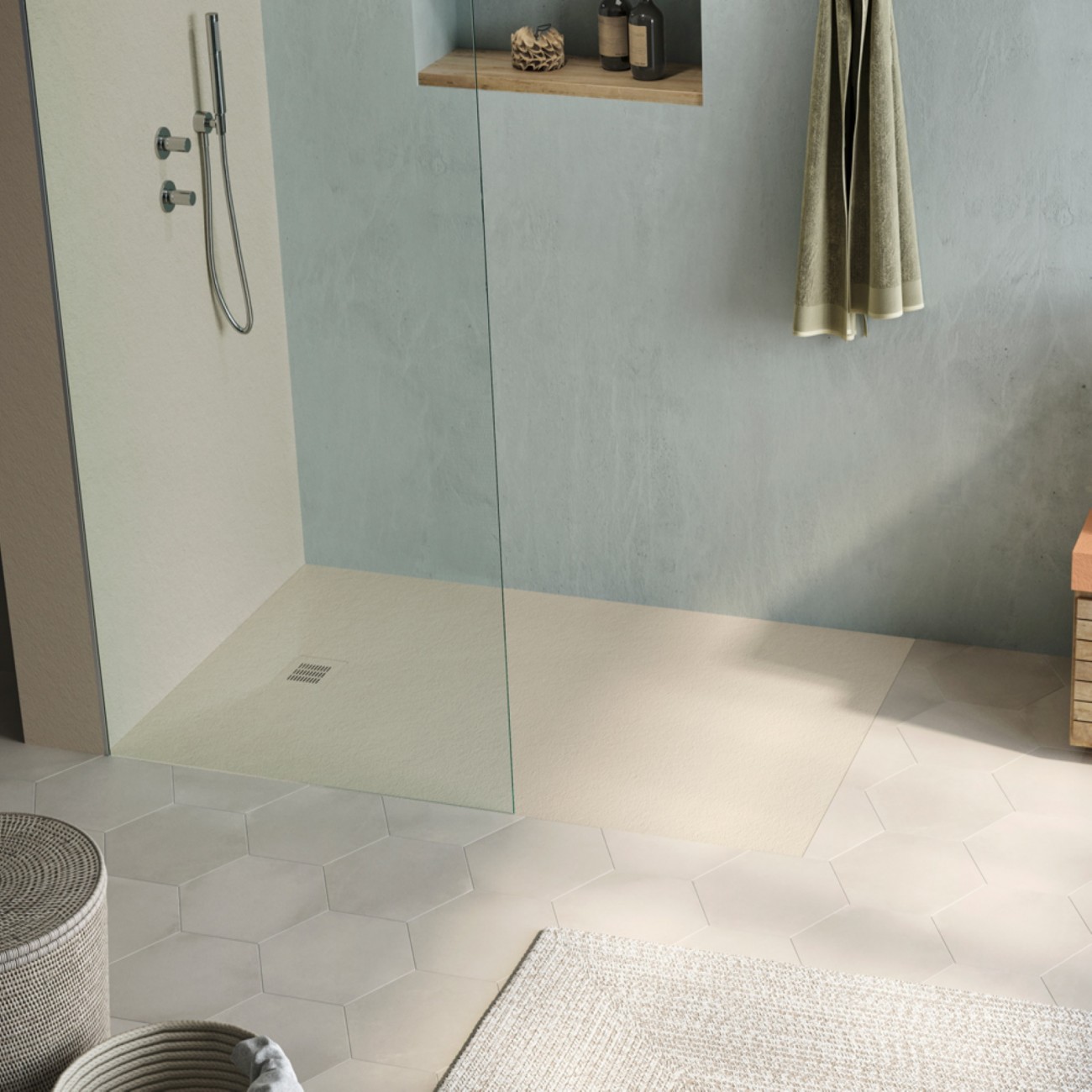 HIDROBOX Shower trays - ONE in Ardesia