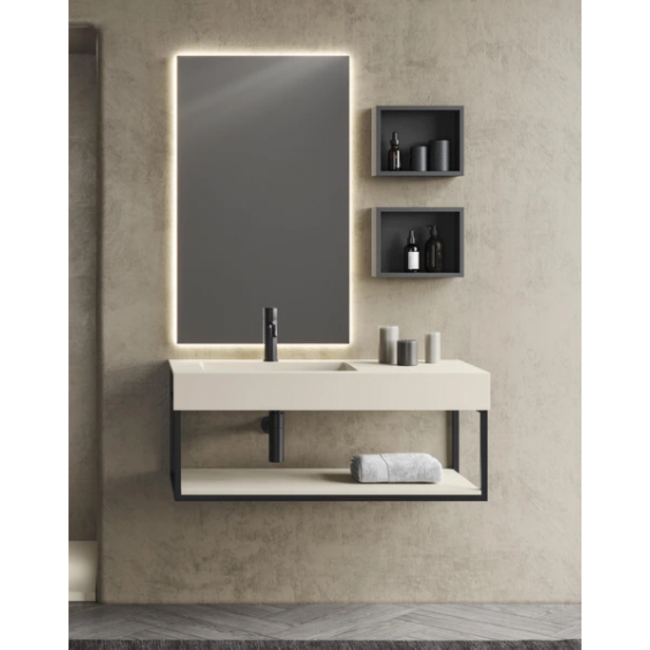 HIDROBOX Swap City Kromat - Mobile con lavabo integrato