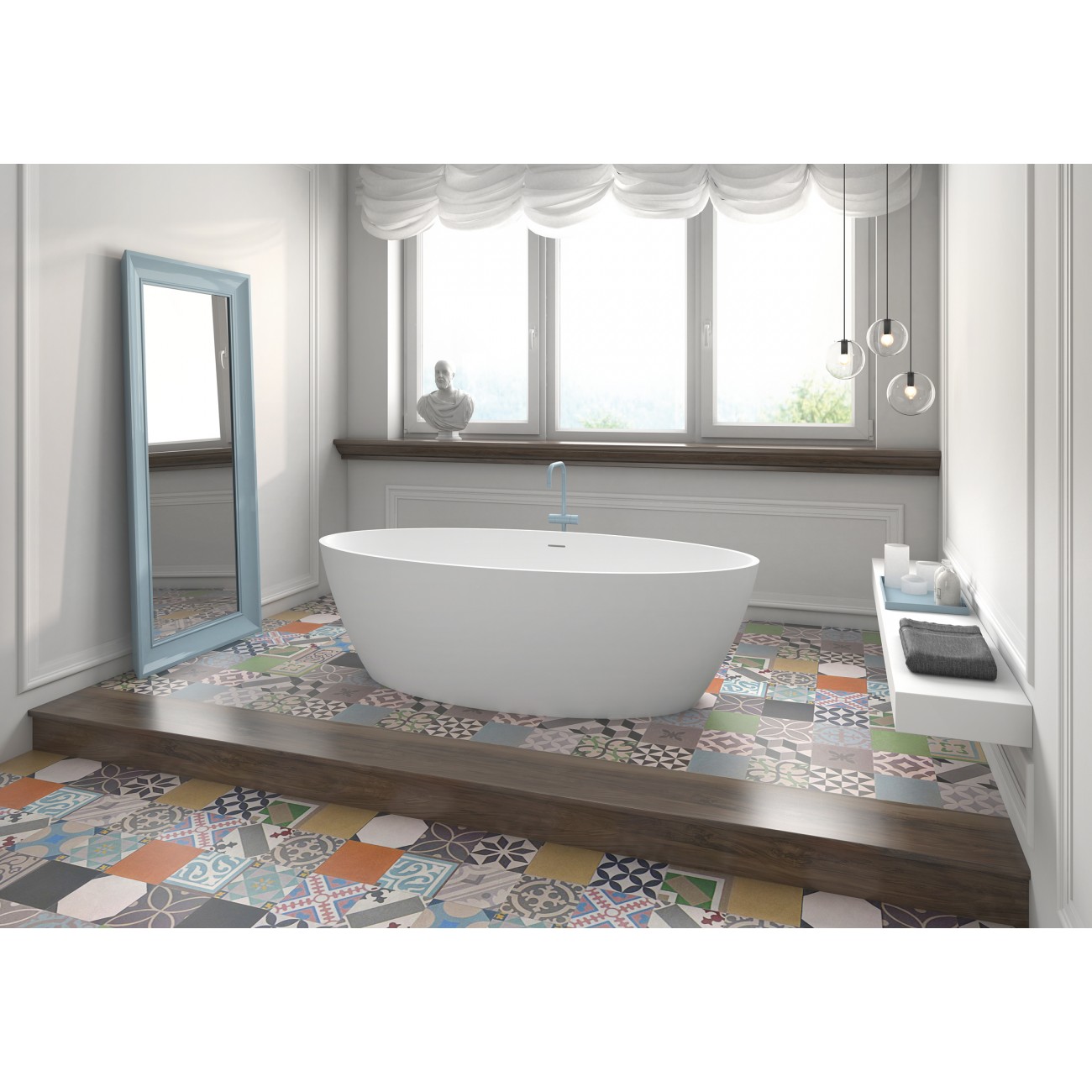 HIDROBOX freestanding bathtub SPACE  Colour