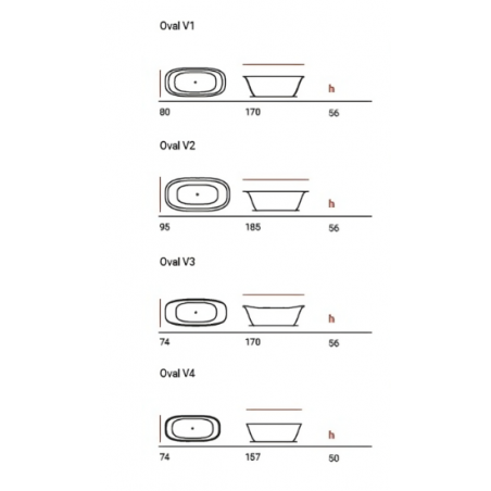 HIDROBOX Beta Essential - Vasca Beta Ovale V1 Puls Colour