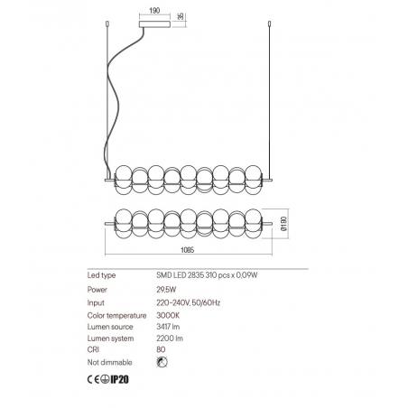 Redo Group JACO - Lampada a sospensione