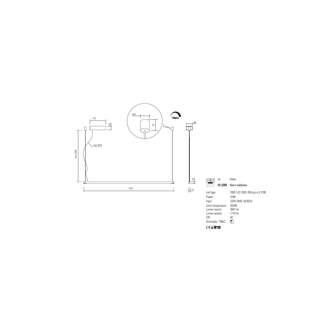 Redo Group Acrobat - Suspension lamp