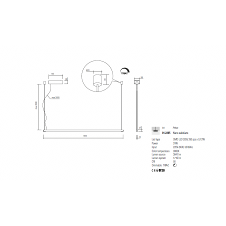 Redo Group Acrobat - Suspension lamp