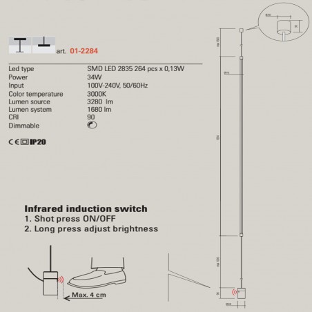 Redo Group Acrobat - Lampada sospensione/piantana