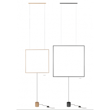 Redo Group Slick - Suspension lamp/ floor lamps quare (length 617)