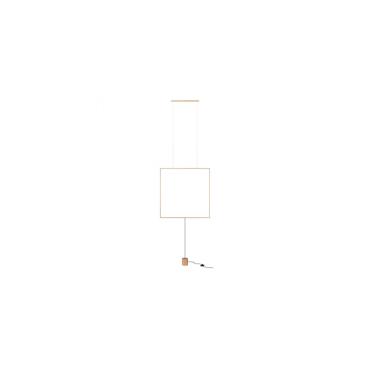 Redo Group Slick - Lampada sospensione/piantana quadrata (lunghezza 617)
